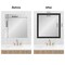 Amanti Art Mirror Makeover Bathroom Mirror Frame Border Kit - Fully Assembled Peel and Stick Frame - Mirror NOT Included - Shipwreck Narrow Trim